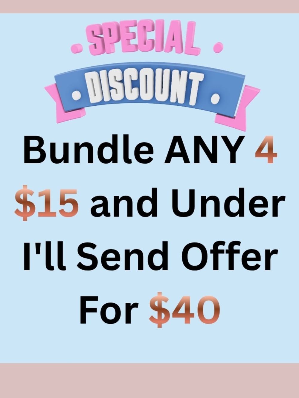 Special Discount Bundling  -